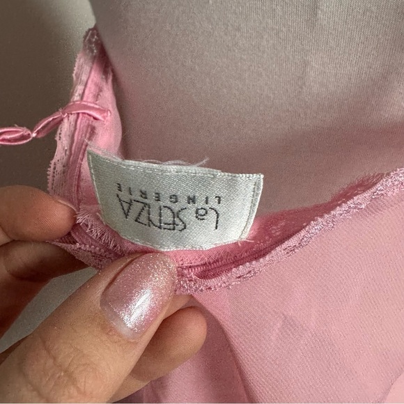 Elegant coquette la Senza Pink Lace Chemise M - Picture 5 of 5